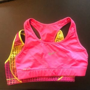 Set of two Nike sports bras